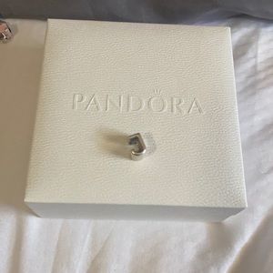 Pandora letter J silver